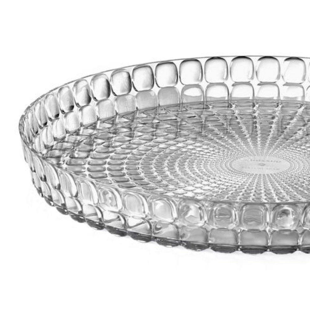 Sky Grey Guzzini Tiffany Round Tray